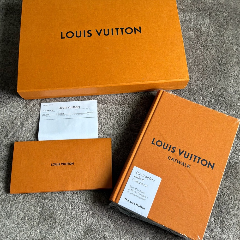 Louis Vuitton Orange Catwalk Hardcover Book with Box